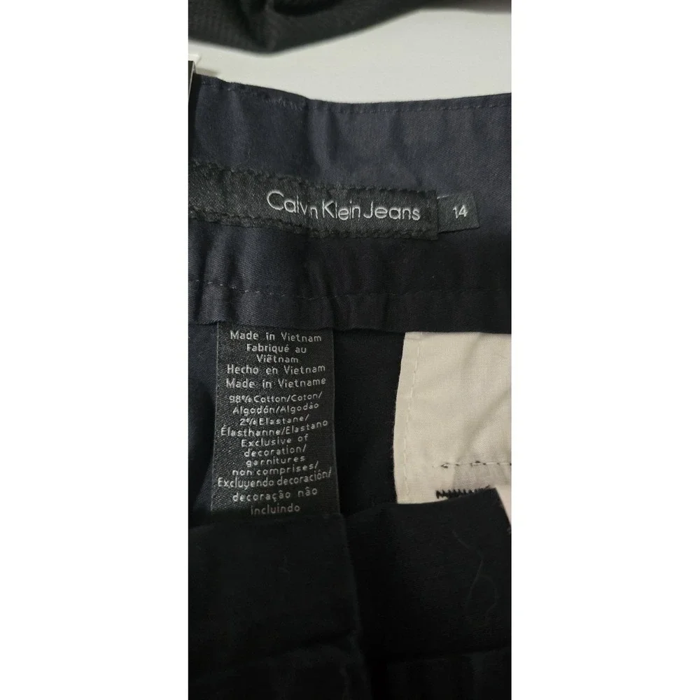 CALVIN KLEIN Jeans CK Black Cargo Shorts Sz 14 NWT‎